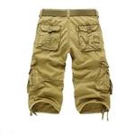 Novo verão shorts casuais dos homens em linha reta sólida esportes shorts homens joggers carga shorts moda algodão na altura do joelho moletom homem