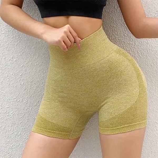 Yoga Roupas Femininas de Alta Elasticidade, Conjuntos Curtos Absorventes, Calças Push Up, Ciclismo, Corrida, Legging Fitness, Ginásio, Esportes