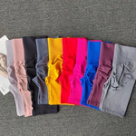 Shorts sem costura de cintura alta para mulheres, shorts de treino sexy booty tummy control, leggings de ginástica, shorts de corrida respiráveis verão