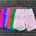 Shorts de ioga apertados para mulheres, cintura alta, sexy push up, shorts esportivos fitness, calças de corrida wicking, ginástica e ciclismo