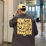 Camiseta de manga curta superdimensionada masculina, estampada americana 210GSM, camiseta de algodão de verão, top masculino, streetwear, roupas versáteis