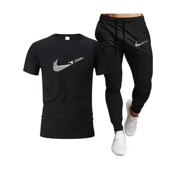 Fato de treino masculino coreano, camisetas de manga curta e shorts esportivos, roupas casuais de verão, conjuntos de corredores masculinos