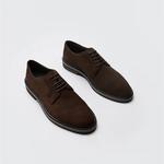 Sapatos masculinos de design de marca estilo britânico negócios formais sapatos de couro real masculino dedo do pé redondo rendas casuais sapatos derby tênis