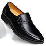 Sapatos formais de couro masculino, mocassins de vestido, sapatos de deslizamento respiráveis, sapatos pretos para dirigir, marca de luxo, tamanho grande 38-44, 2023