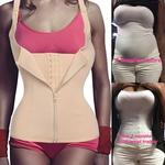Cintura das mulheres Trainer Espartilho com Zíper, colete controle barriga, Shaper do corpo, Cincher Shapewear, cintura de barriga fina, regata, Reductores