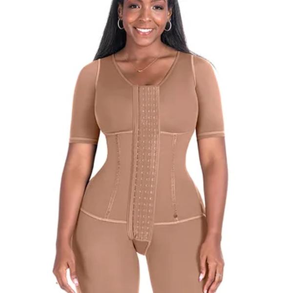 Corset bodyshaper feminino alta compressão vestuário abdômen controle duplo bodysuit cintura trainer busto aberto shapewear faja