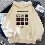 The Weeknd-Pulôver com capuz feminino, Hoodies japoneses, moletons vintage
