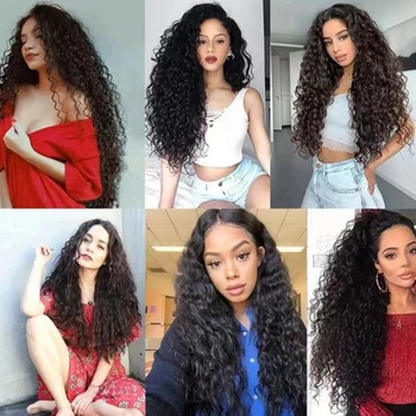 16 Clipes Clipe Na Extensão Do Cabelo Longo Ondulado Perucas Sintéticas Para As Mulheres 6 Pçs/Set 20 Polegada Corn Curly Fake Hairpiece Calor Resistant Fiber