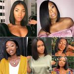 Peruca de cabeça africana sintética curta para mulheres, peruca de seda de alta temperatura, senhoras moda europa e américa