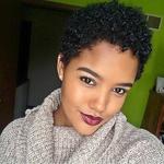 Beisdwig curto afro encaracolado encaracolado perucas sintéticas para preto feminino africano americano perucas de cabelo curto pixie corte encaracolado