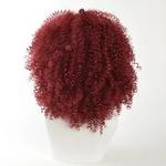 Msiwigs-Perucas sintéticas encaracoladas vermelhas para mulheres negras, peruca afro curta americana, cosplay, resistente ao calor