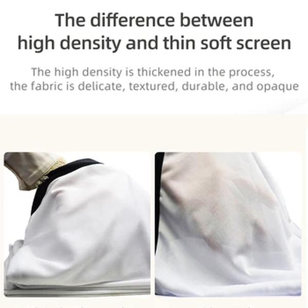 MIXITO-Tela Dobrável Projetor Portátil, Cortina de Projeção, Alta Densidade, Exterior, Casa e Escritório, Escala 4:3, 60-150 Polegada