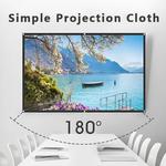 Pano de projeção com furos, Tela projetor portátil, Cortina simples para escritório doméstico