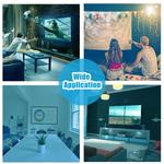 Salange Tela Projetor de Vídeo 100/120/150 polegada Portátil Dobrável para Home Theater Outdoor Indoor Cortina De Projeção Lado Duplo