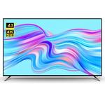 Tela Plana Inteligente LED Televisão, Android Smart TV, OEM, Preço De Fábrica, 43 ", 4K