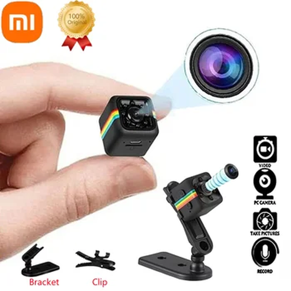 Xiaomi-Mini HD Câmera de Segurança Portátil, Pequena Cam Babá, Vídeo, Voz, Gravador de DV, Interior, Secreto, Casa e Escritório